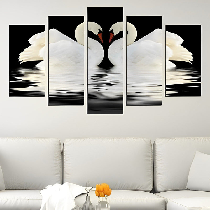 Couple of White Swans 5 Pack 5D DIY Diamond Painting Kits