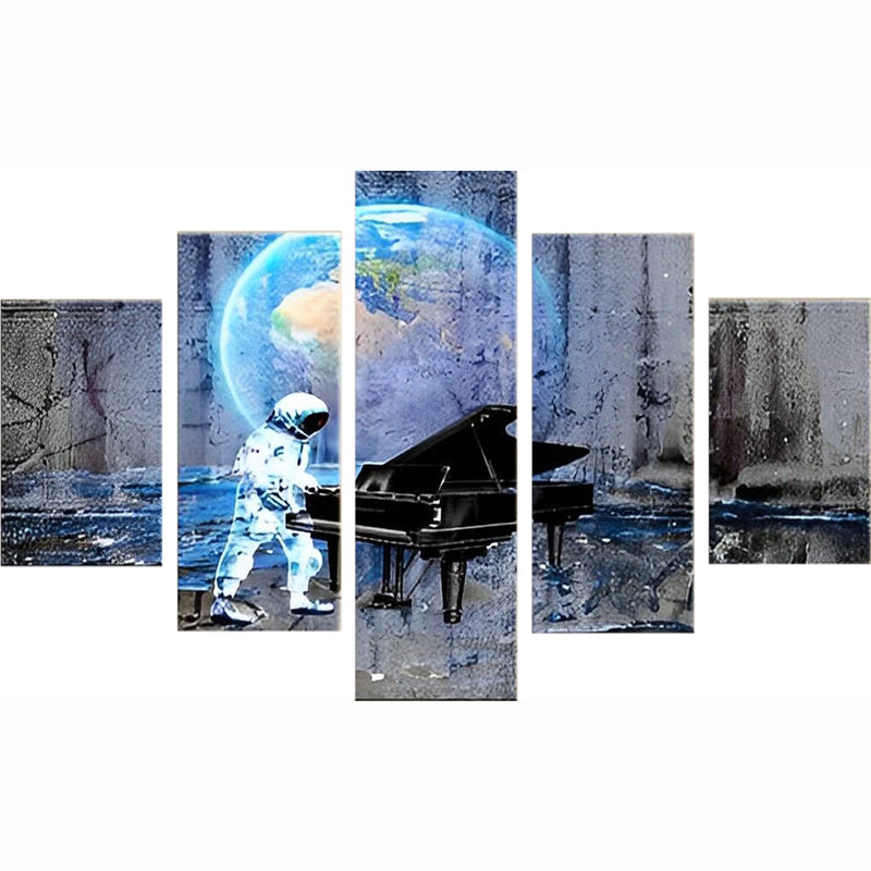 Astronaut and Piano 5 Pack 5D DIY Diamond Painting Kits