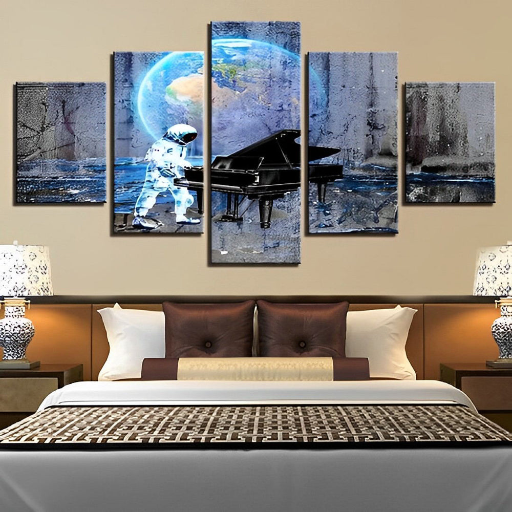 Astronaut and Piano 5 Pack Diamond Painting