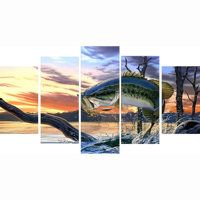 Fish Jumping Out of Water 5 Pack 5D DIY Diamond Painting Kits