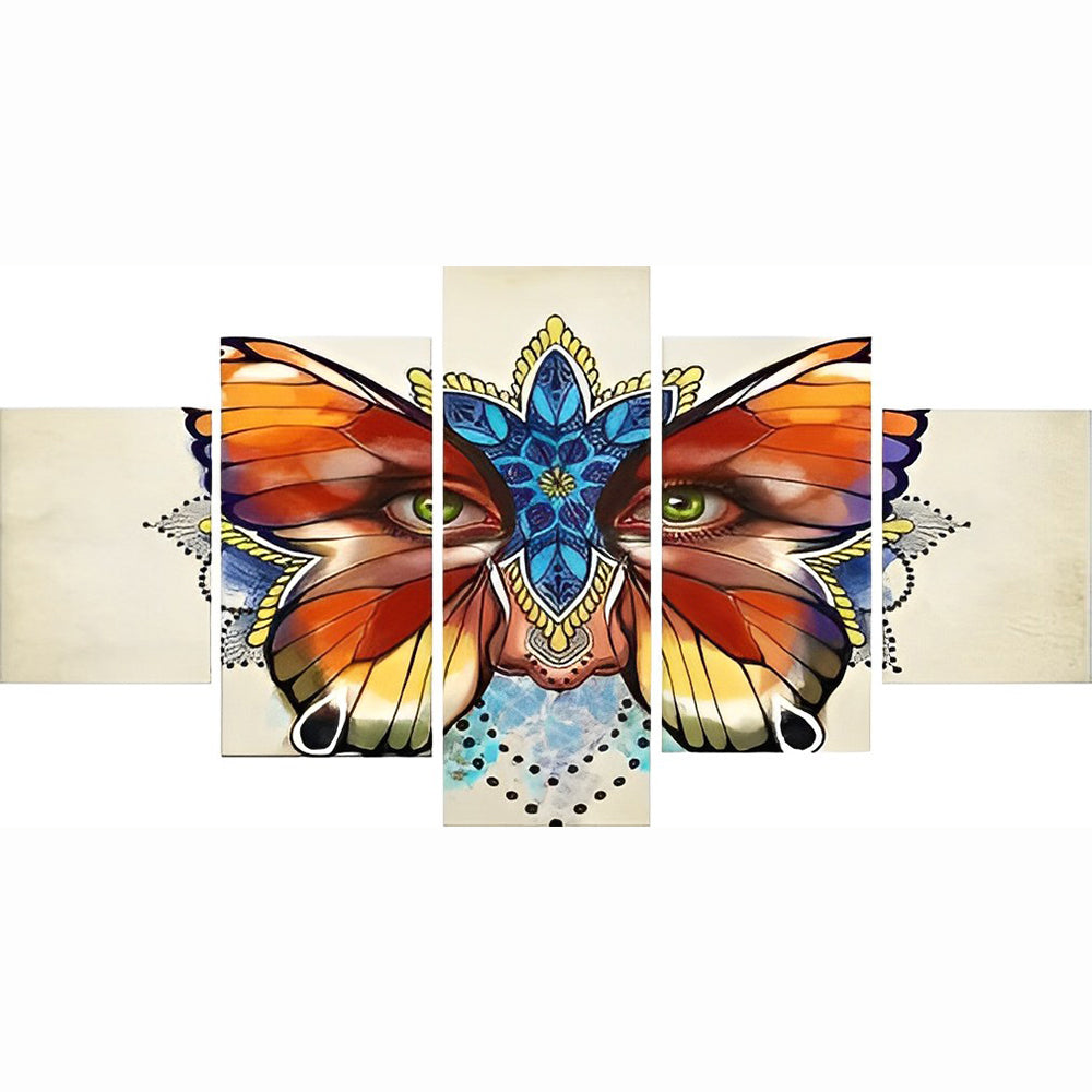 Red Butterfly with Eyes 5 Pack Diamond Painting