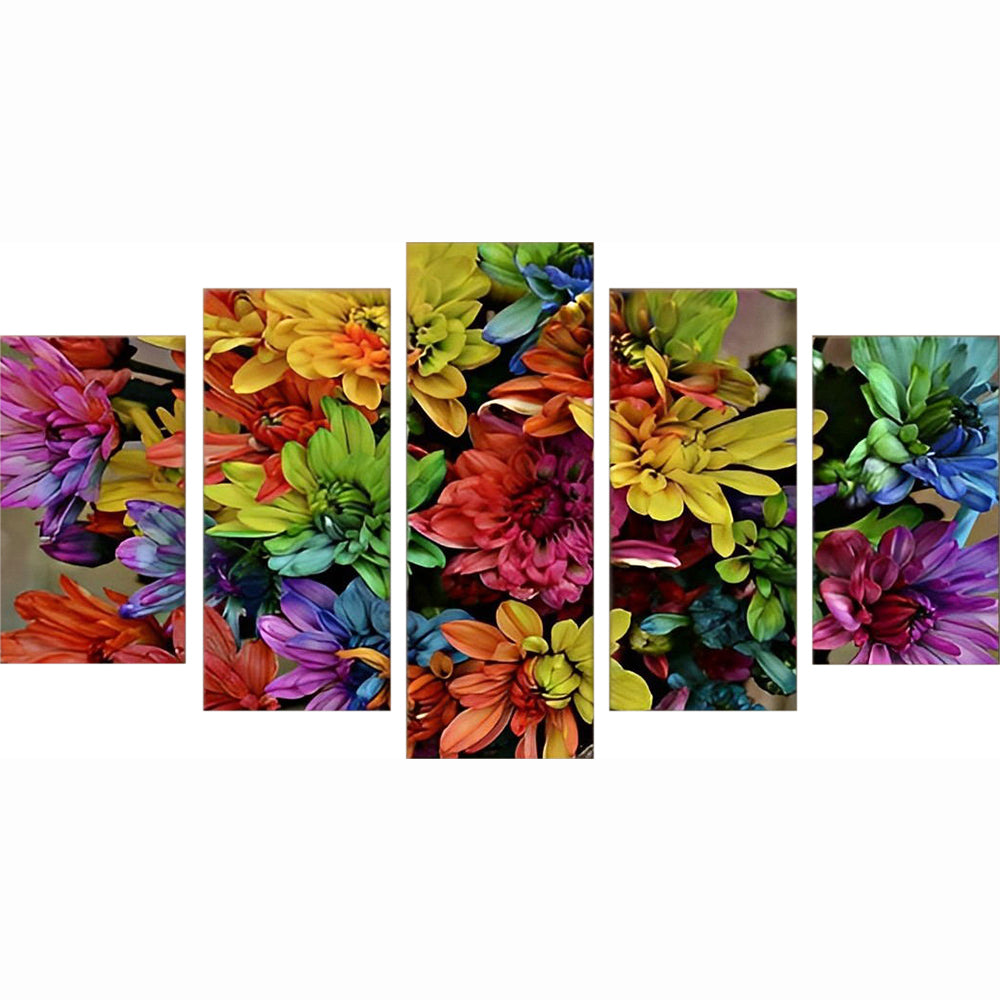 Colorful Chrysanthemums 5 Pack Diamond Painting