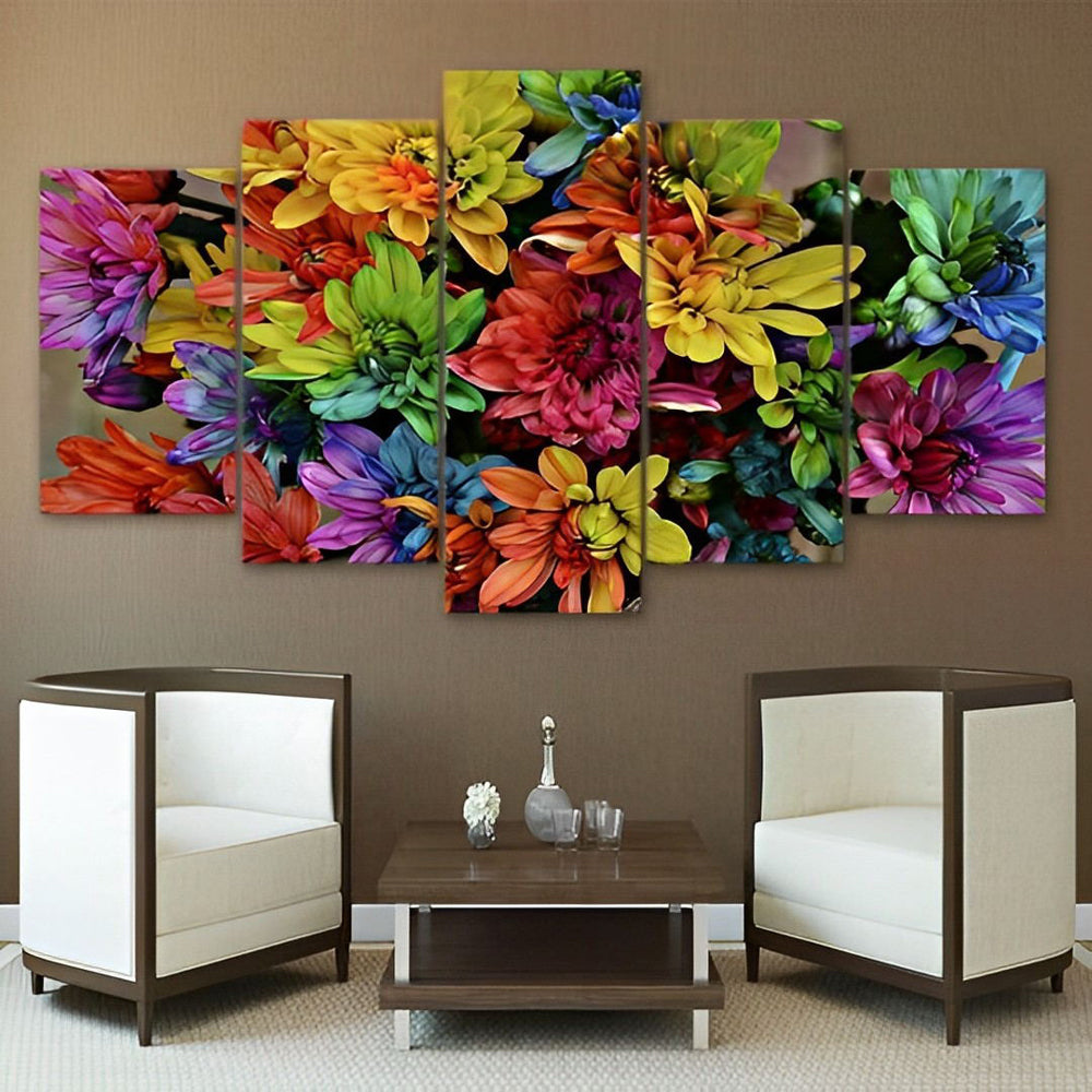 Colorful Chrysanthemums 5 Pack Diamond Painting