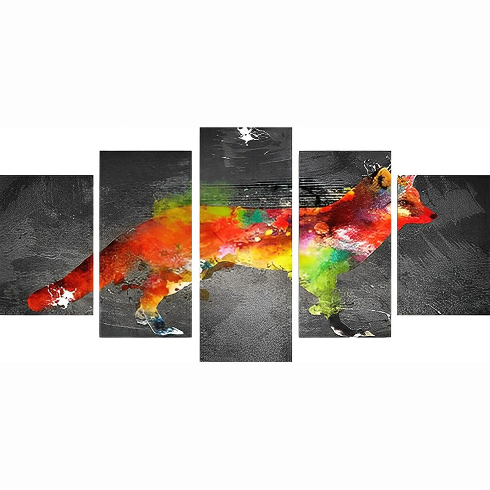 Colorful Fox 5 Pack Diamond Painting