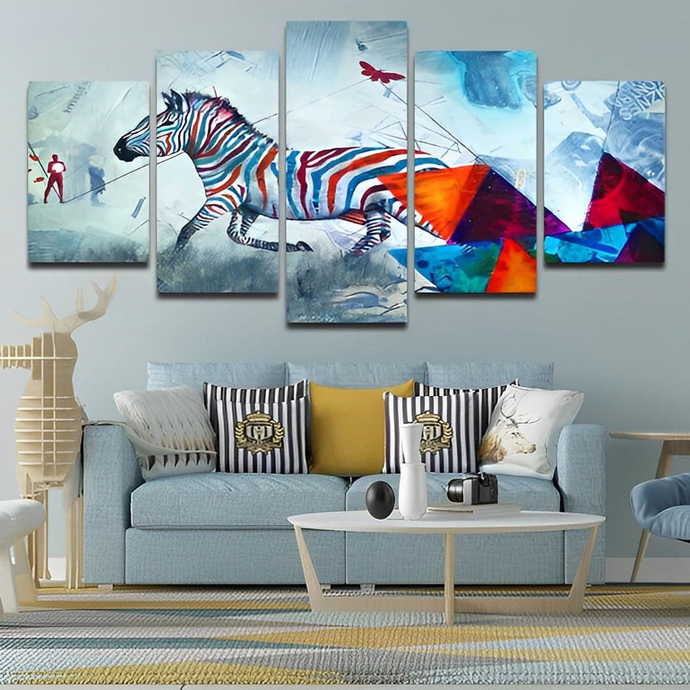 Colorful Zebra 5 Pack Diamond Painting