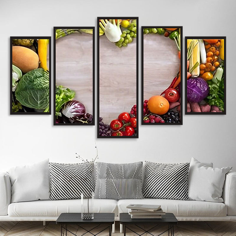 Heart Shaped Vegetables and Fruits 5 Pack 5D DIY Diamond Painting Kits