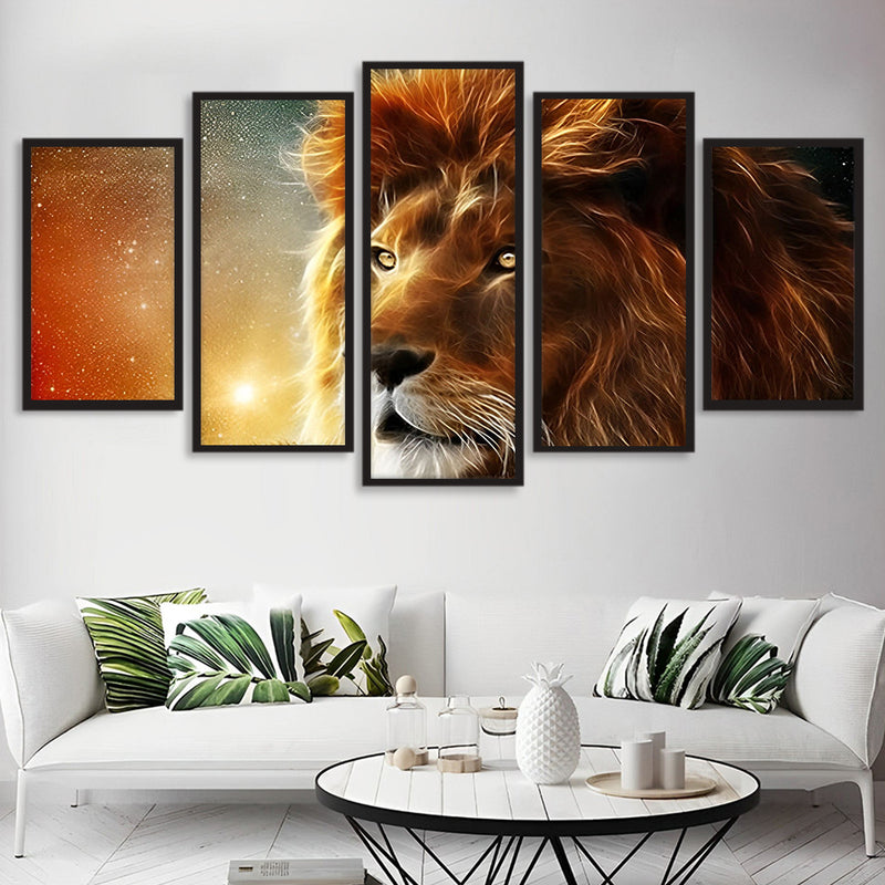 The dominant lion 5 Pack Diamond Painting