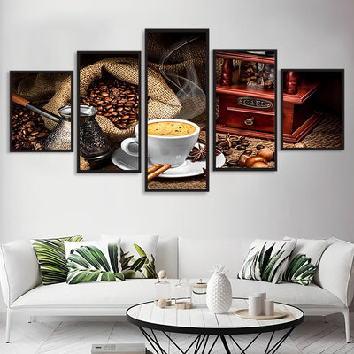 A Cup of Coffee and Spices  5 Pack Diamond Painting