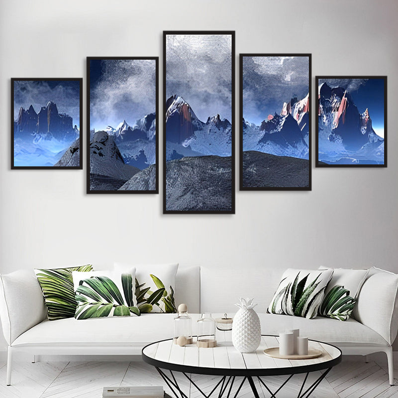 Mountains in Winter 5 Pack 5D DIY Diamond Painting Kits