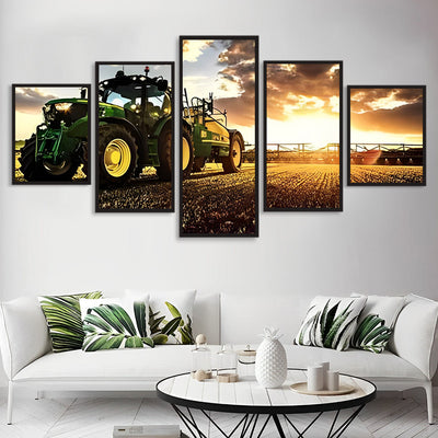 Green Tractor 5 Pack 5D DIY Diamond Painting Kits