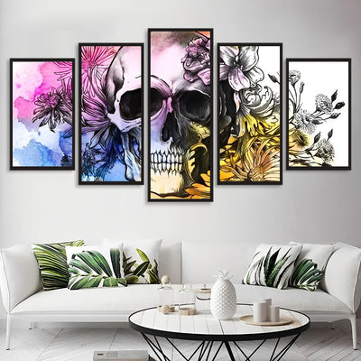 Skull and Flowers 5 Pack 5D DIY Diamond Painting Kits