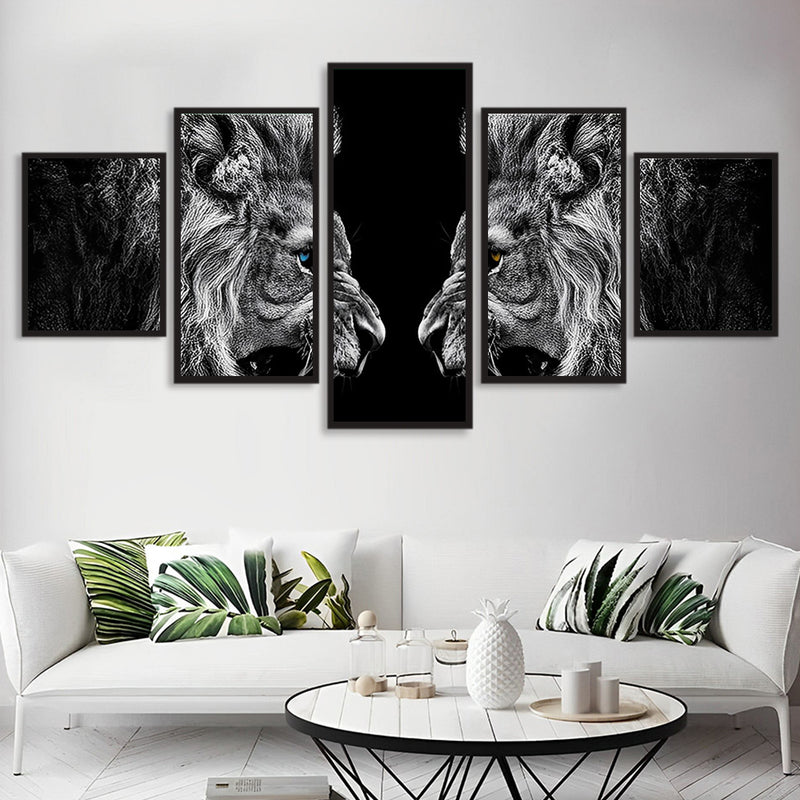 Fighting Lions 5 Pack Diamond Painting