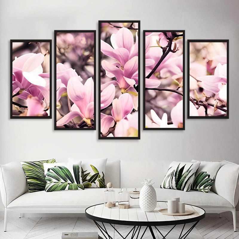 Pink Magnolias 5 Pack 5D DIY Diamond Painting Kits