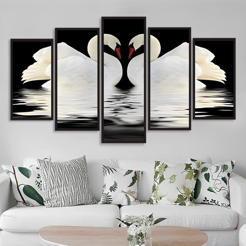 Couple of White Swans 5 Pack 5D DIY Diamond Painting Kits