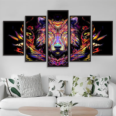 Magnificent Wolf in Multiple Colors 5 Pack 5D DIY Diamond Painting Kits