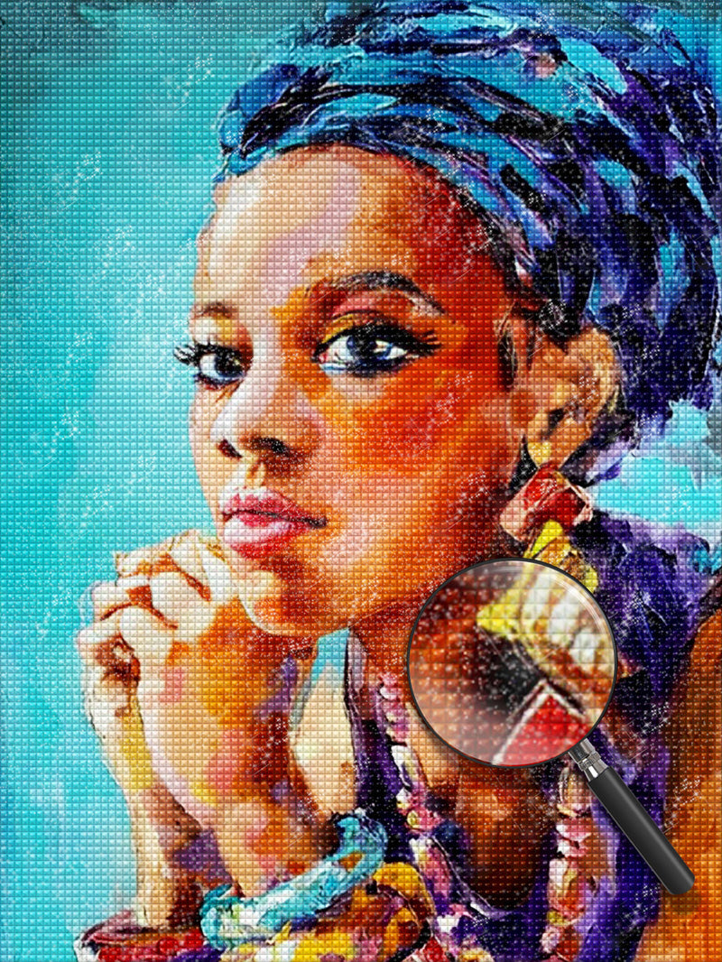 Beautiful African Girl Diamond Painting