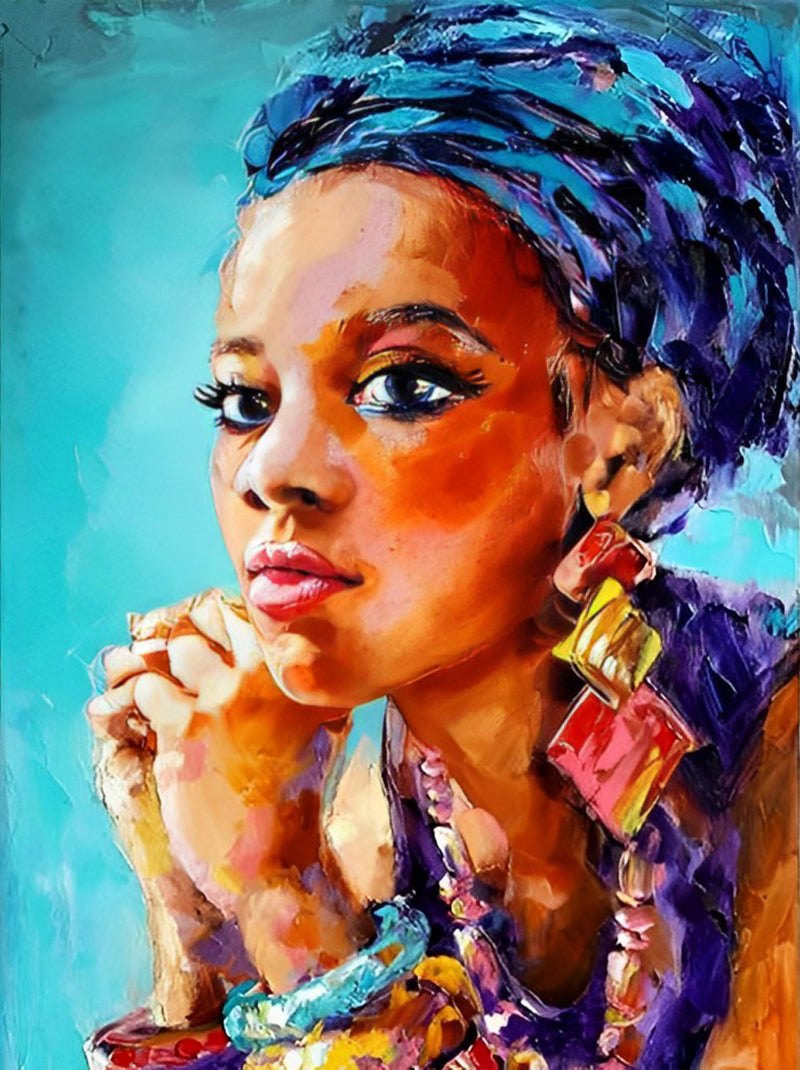 Beautiful African Girl Diamond Painting