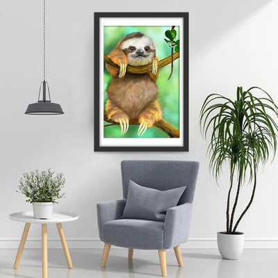 Cute Little Sloth Diamond Painting