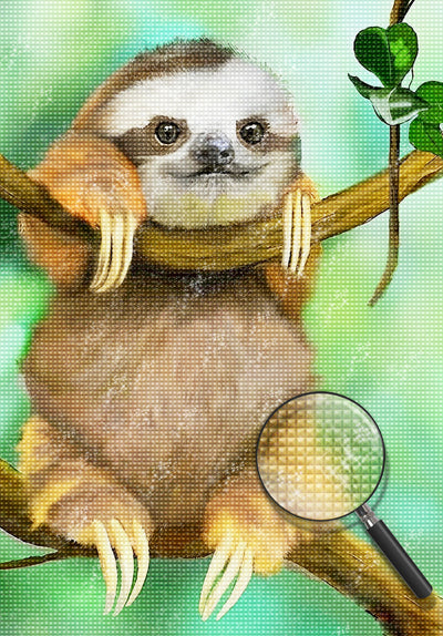 Cute Little Sloth Diamond Painting