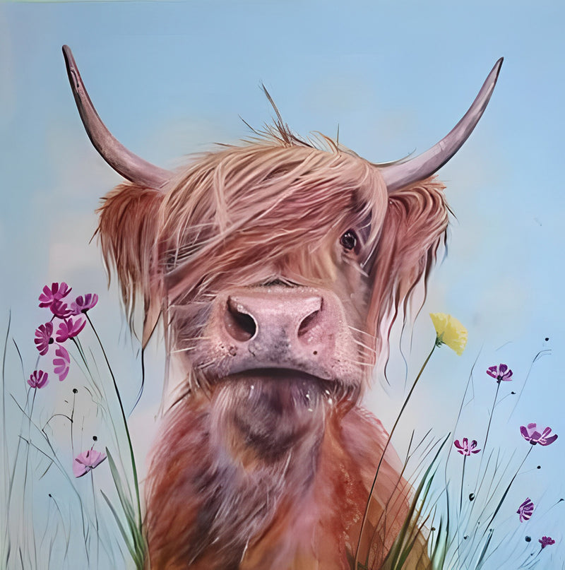 Cow Highland Animal Diamond Painting