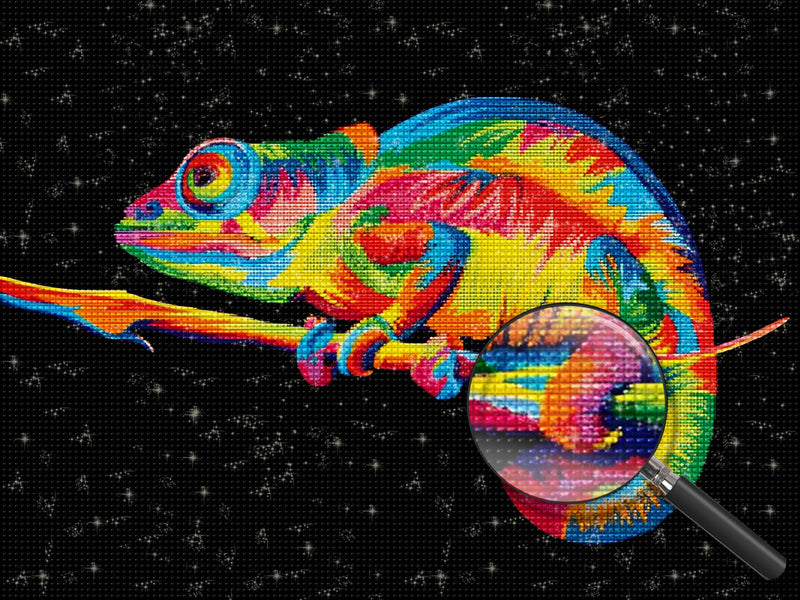 Colored lizard Diamond Painting