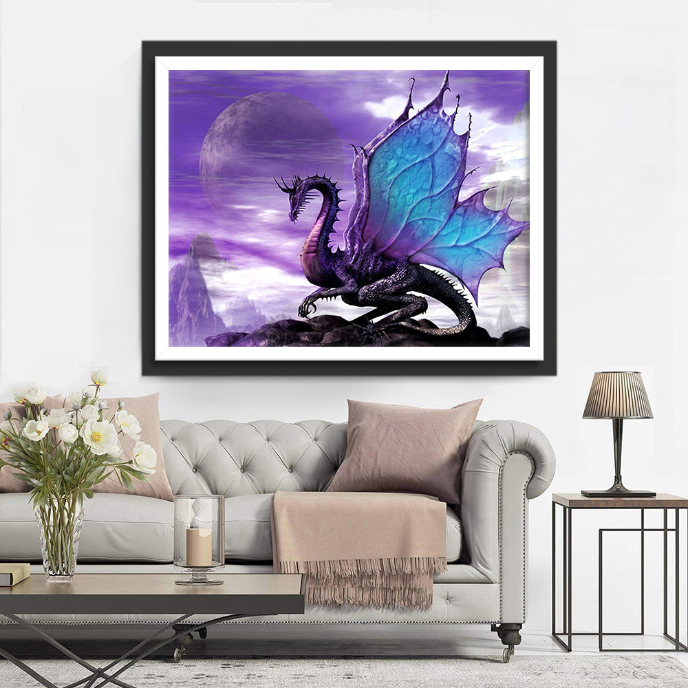 Purple Dragon Diamond Painting