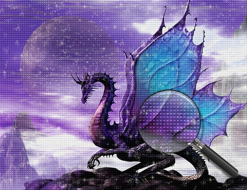 Purple Dragon Diamond Painting