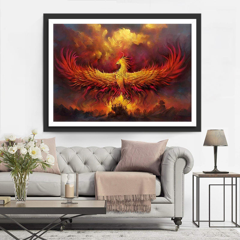 Huge Flying Phoenix Diamond Painting