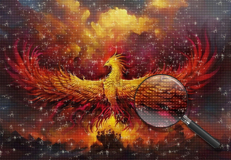 Huge Flying Phoenix Diamond Painting