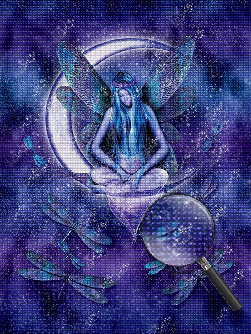 The Purple Moon Fairy 5D DIY Diamond Painting Kits