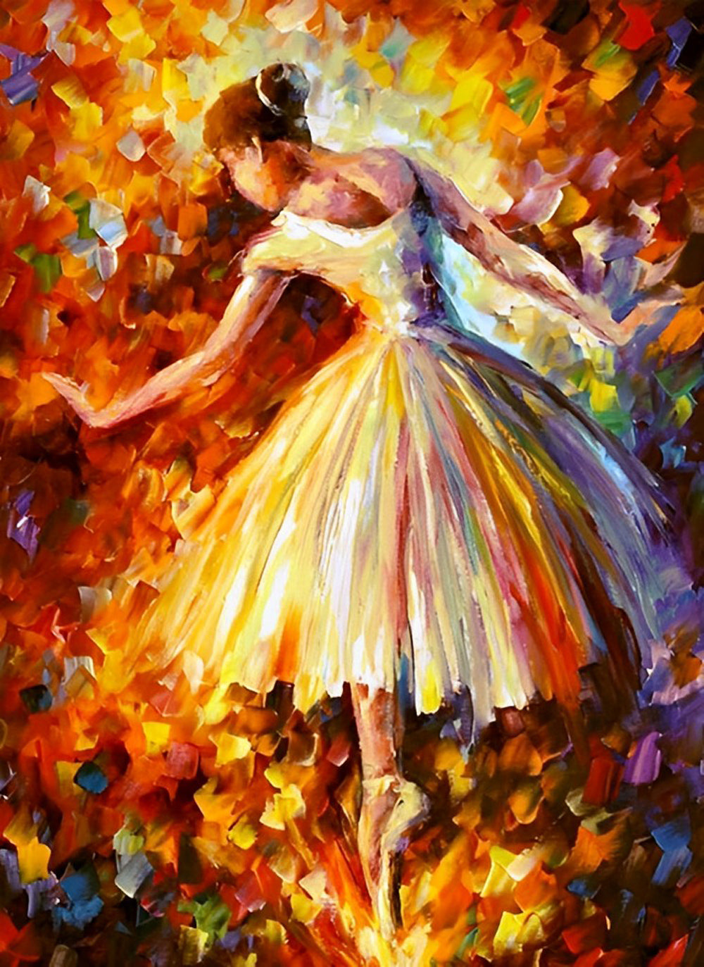 Ballet Girl in Oil Painting Diamond Painting