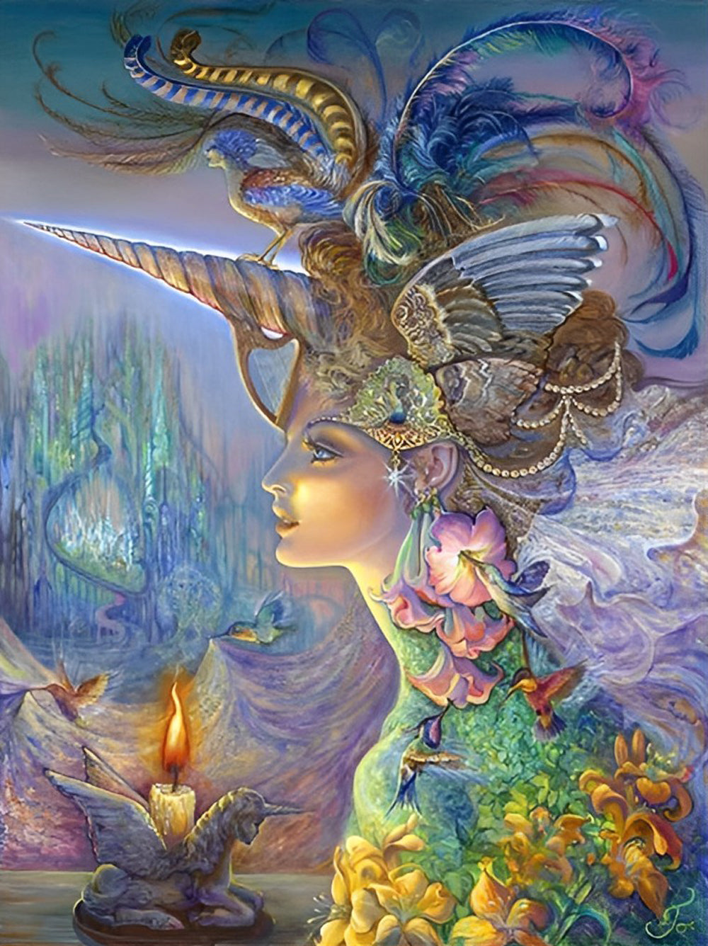 Unicorn Girl Diamond Painting