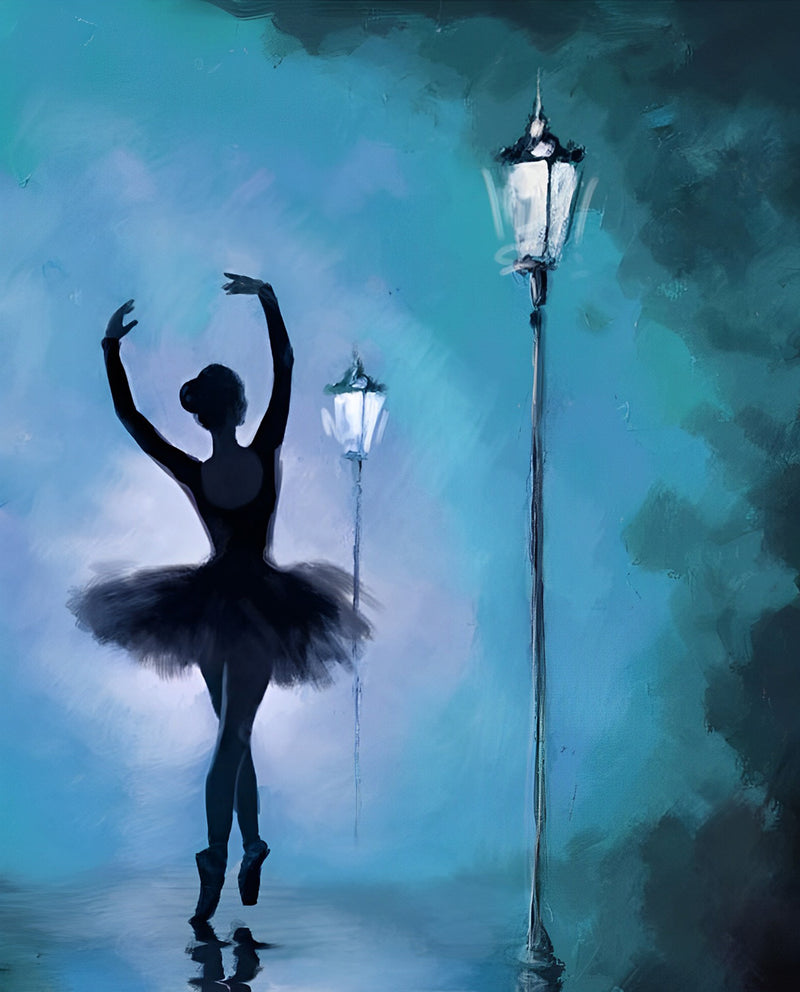 Dancer under a Street Lamp 5D DIY Diamond Painting Kits