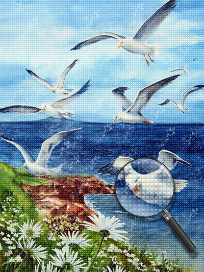 Flock of Seagulls Diamond Painting