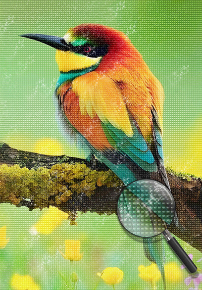 Little Red and Green Bird 5D DIY Diamond Painting Kits