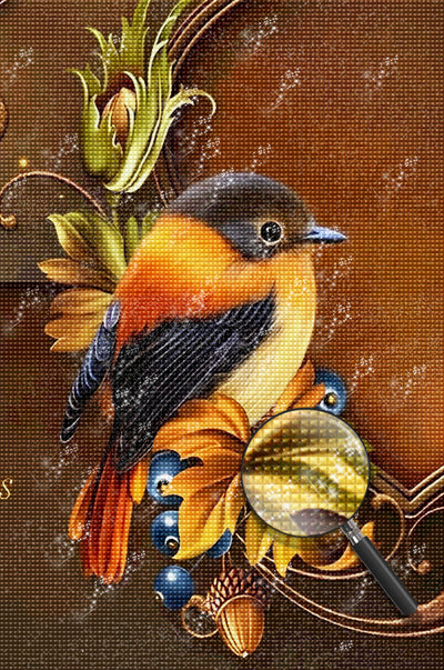 Coated Bird with Crown 5D DIY Diamond Painting Kits