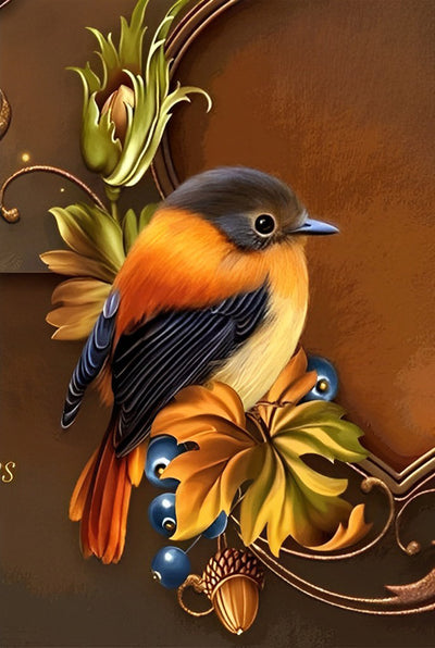 Coated Bird with Crown 5D DIY Diamond Painting Kits