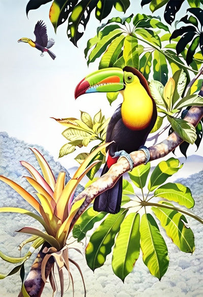 Two Toco Toucans 5D DIY Diamond Painting Kits
