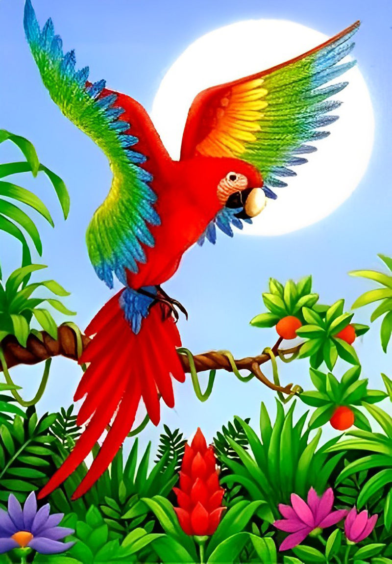 Parrot Spreading Its Wings 5D DIY Diamond Painting Kits
