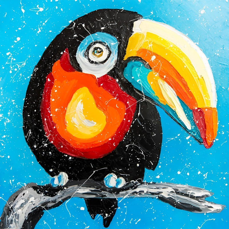 Bird Toucans Toco Drawn 5D DIY Diamond Painting Kits