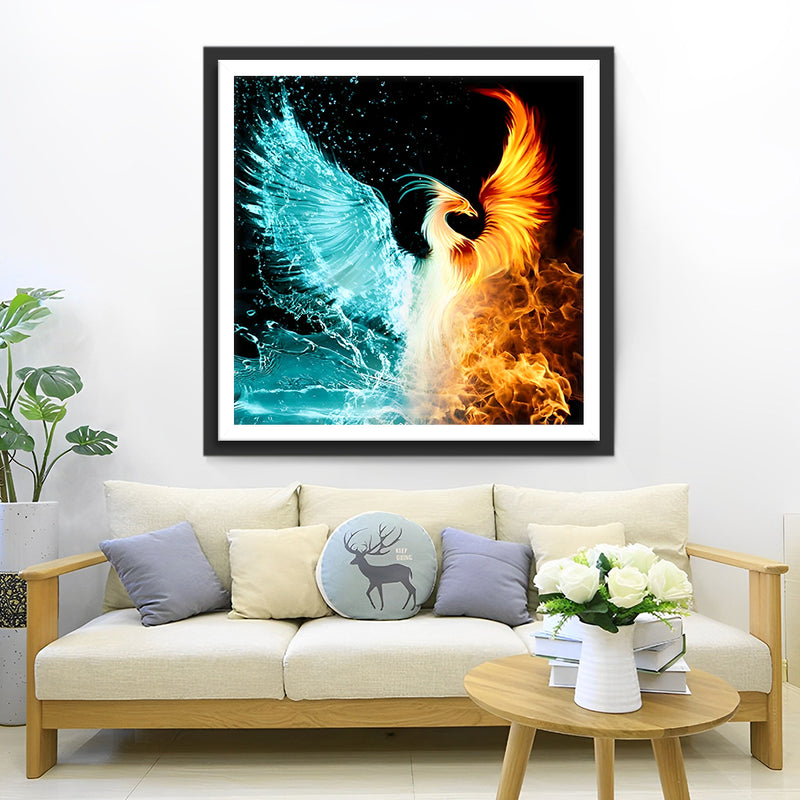 Phoenix of Water and Fire Diamond Painting