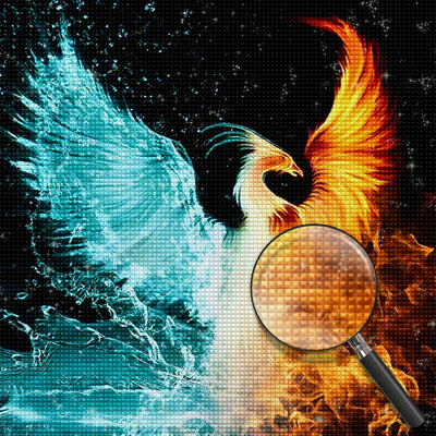 Phoenix of Water and Fire Diamond Painting