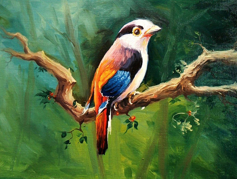 Beautiful Bird on a Branch 5D DIY Diamond Painting Kits