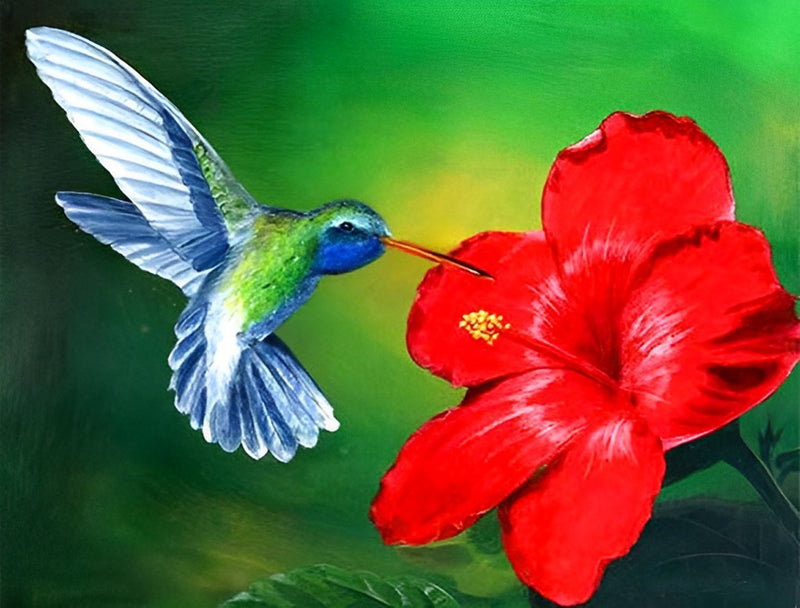 Hummingbird Sucking Nectar 5D DIY Diamond Painting Kits