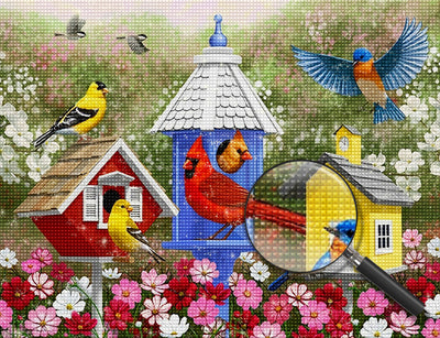 Birds and Their Houses 5D DIY Diamond Painting Kits