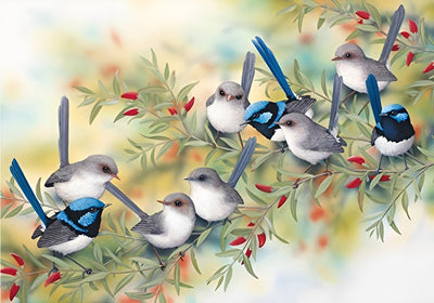 Flock of Birds on the Branch 5D DIY Diamond Painting Kits