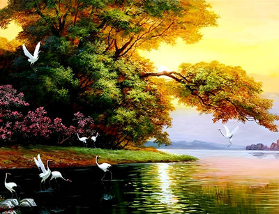 Red-crowned Crane Diamond Painting