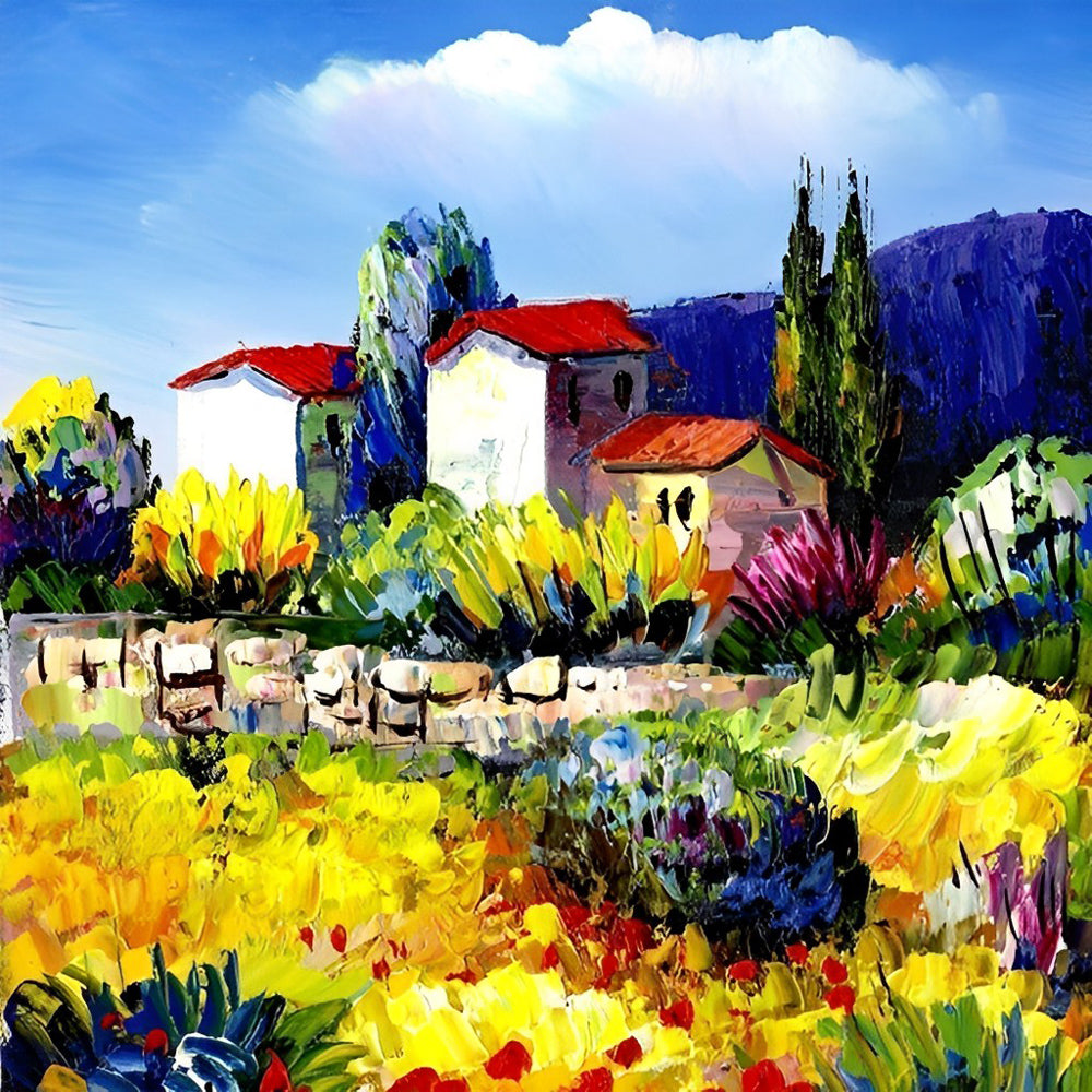 Country Village Diamond Painting