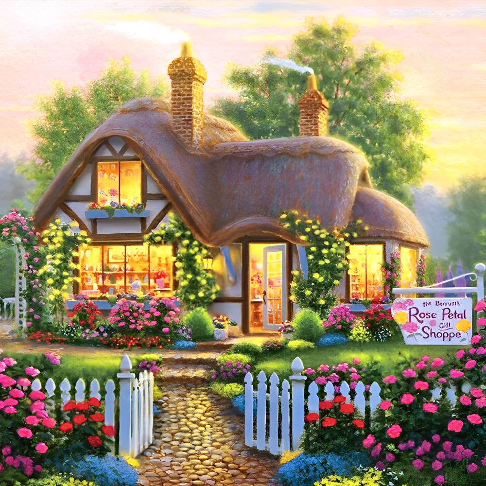 Family Cabin Diamond Painting