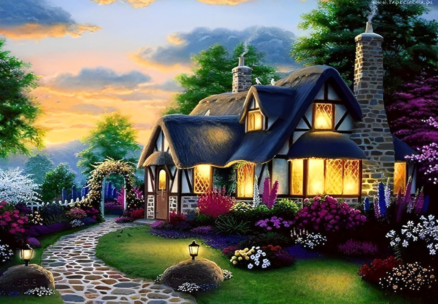 Rural House Diamond Painting